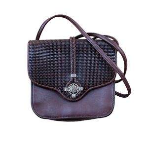 Vintage faux leather shoulder purse / bag 90’s